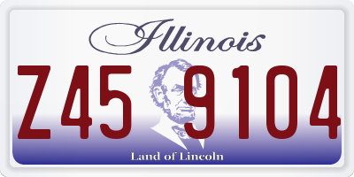 IL license plate Z459104