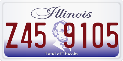 IL license plate Z459105