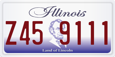IL license plate Z459111
