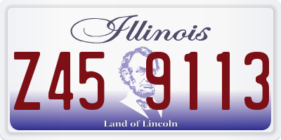 IL license plate Z459113