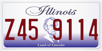 IL license plate Z459114