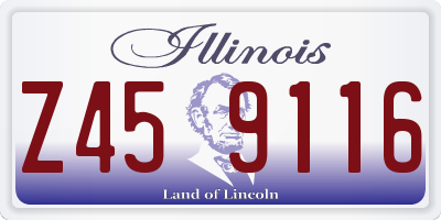 IL license plate Z459116