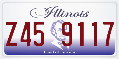 IL license plate Z459117