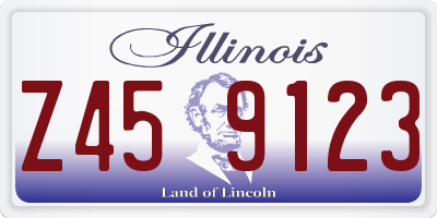 IL license plate Z459123