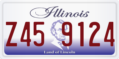 IL license plate Z459124