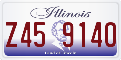 IL license plate Z459140
