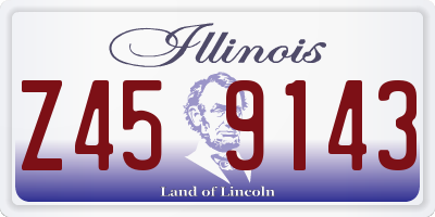 IL license plate Z459143