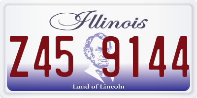 IL license plate Z459144