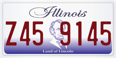 IL license plate Z459145
