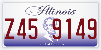 IL license plate Z459149