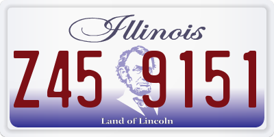 IL license plate Z459151