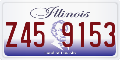 IL license plate Z459153