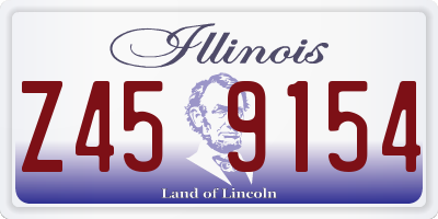 IL license plate Z459154