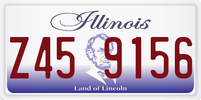 IL license plate Z459156