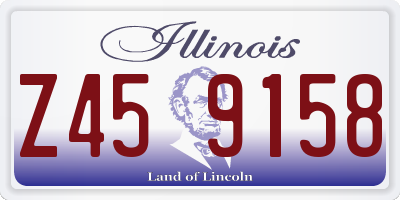 IL license plate Z459158