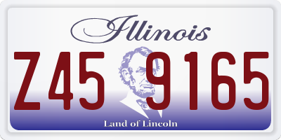 IL license plate Z459165