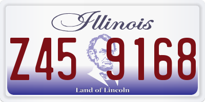 IL license plate Z459168