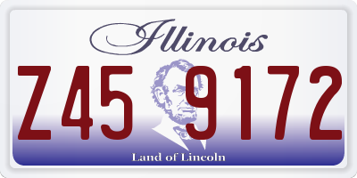 IL license plate Z459172