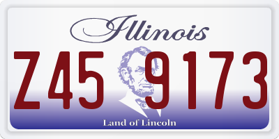 IL license plate Z459173