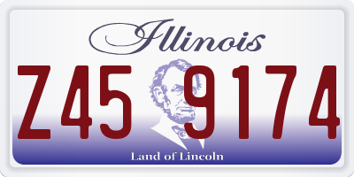 IL license plate Z459174