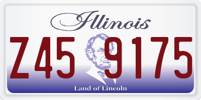 IL license plate Z459175