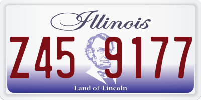 IL license plate Z459177