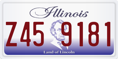 IL license plate Z459181