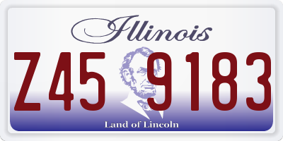 IL license plate Z459183