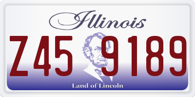 IL license plate Z459189