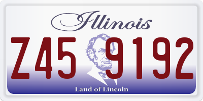 IL license plate Z459192