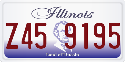 IL license plate Z459195