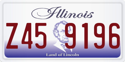 IL license plate Z459196
