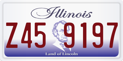 IL license plate Z459197
