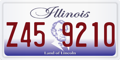 IL license plate Z459210