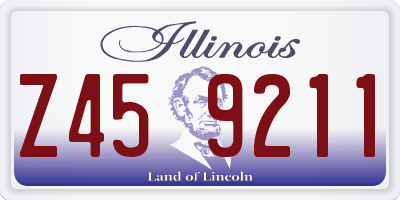 IL license plate Z459211