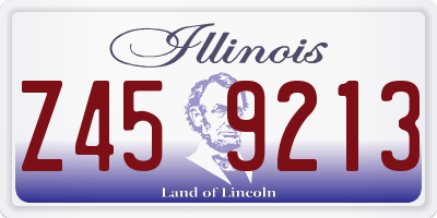 IL license plate Z459213