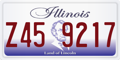 IL license plate Z459217