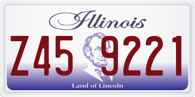 IL license plate Z459221