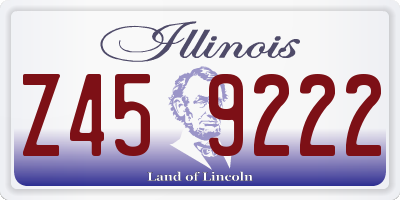 IL license plate Z459222