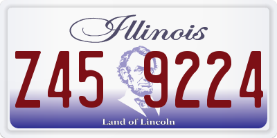 IL license plate Z459224