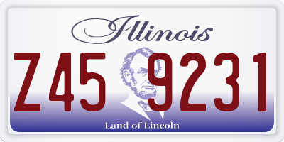 IL license plate Z459231