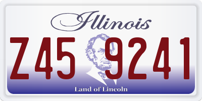 IL license plate Z459241