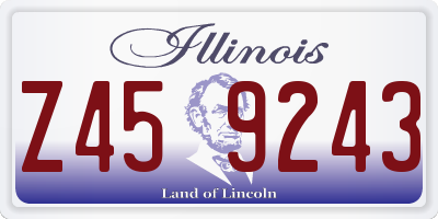 IL license plate Z459243