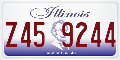 IL license plate Z459244