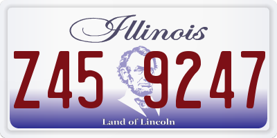 IL license plate Z459247