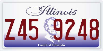 IL license plate Z459248