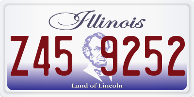 IL license plate Z459252
