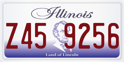 IL license plate Z459256