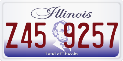 IL license plate Z459257