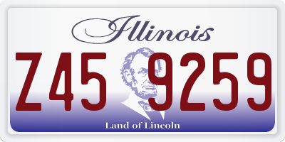IL license plate Z459259